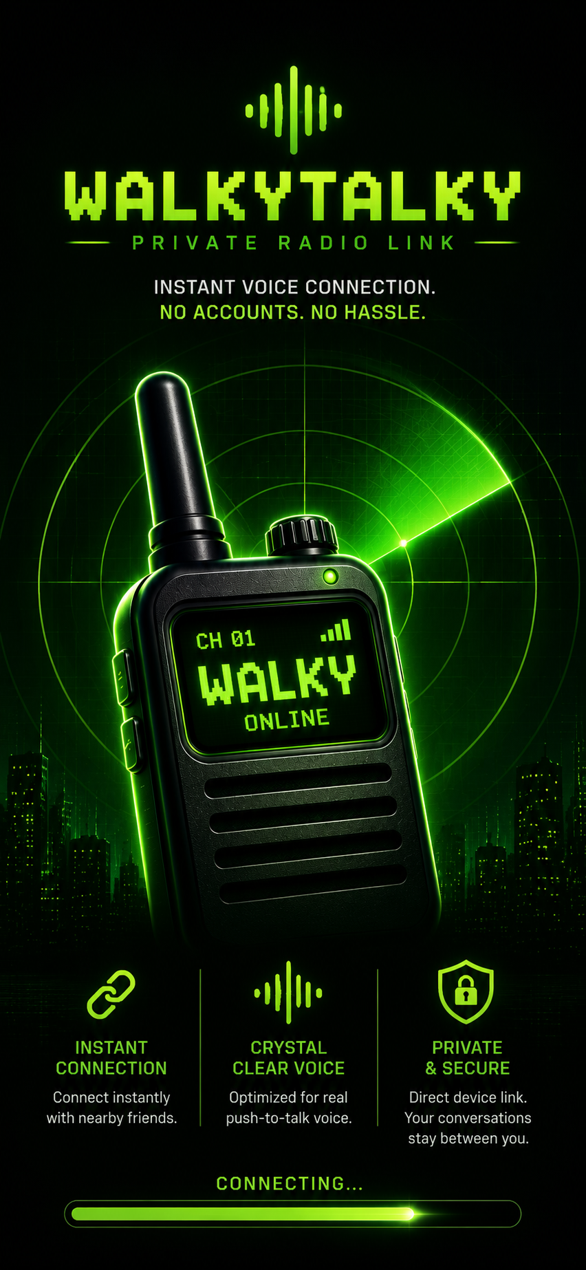 WalkyTalky splash screen